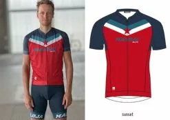 Maloja Jersey - Largias [Colour: Sunset] [Size: Small]