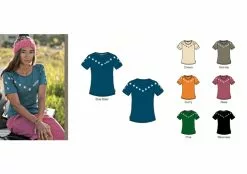 Maloja T Shirt - Franziska [Colour: Blue Steel] [Size: Small]