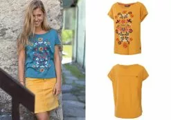 Maloja T Shirt - Randulina [Size: Small] [Colour: Curcuma]